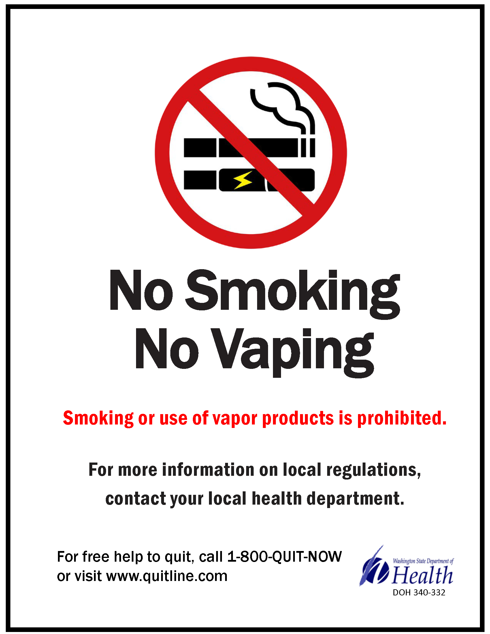 Smoke and vape free housing Clark County